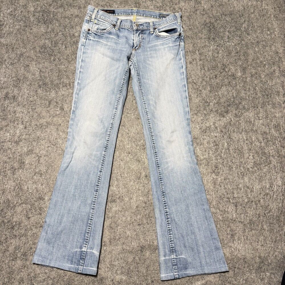 Vtg Y2K Citizens of Humanity Kelly Bootcut Jeans Horseshoe Horse Size 28 USA